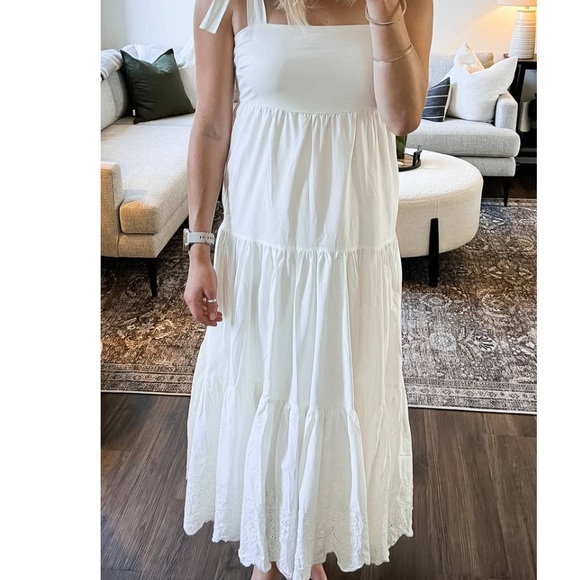 Jason Wu Dresses & Skirts - Cotton simple puffy dress with adjustable straps maxi dress western vibe boho